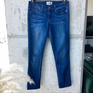 PAIGE Kylie Crop Blue Denim Jeans 25